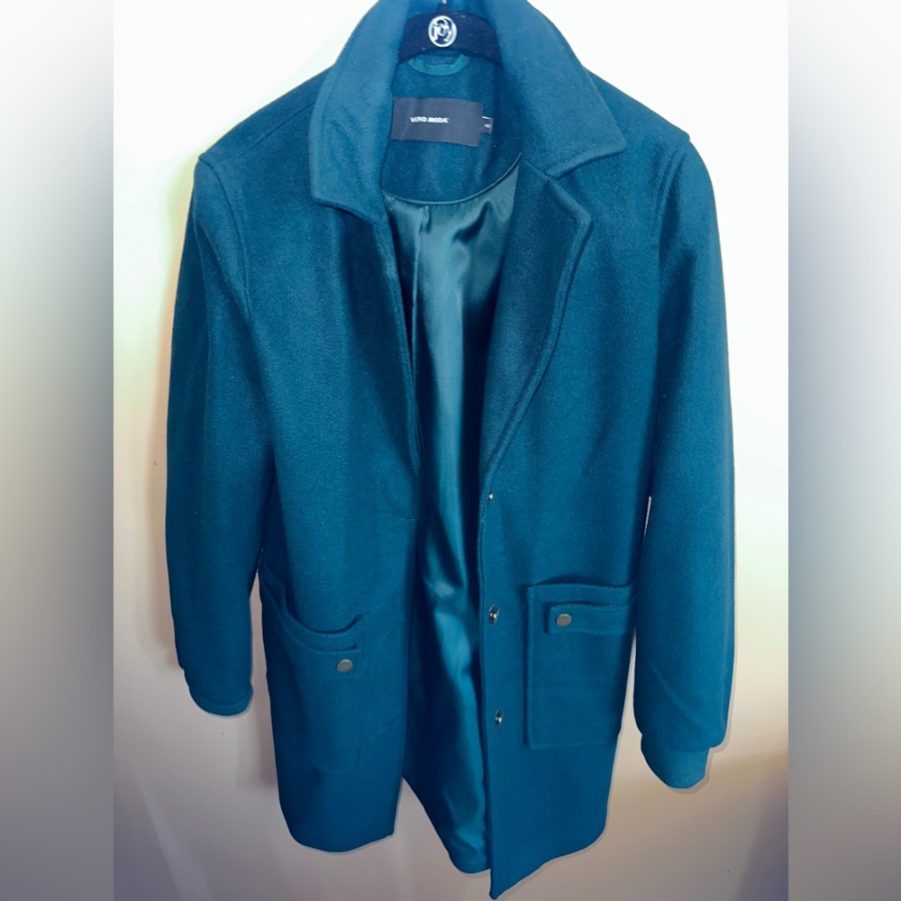 Dark Green Trench Coat, New Condition, XSMALL